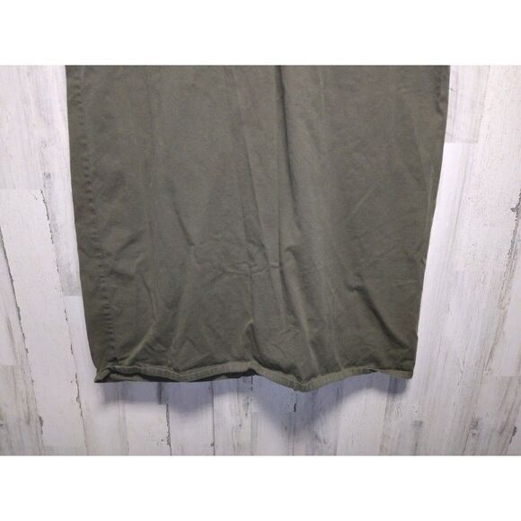 Roaman's Size B4 Green Canvas Sleeveless Dress - Picture 9 of 10